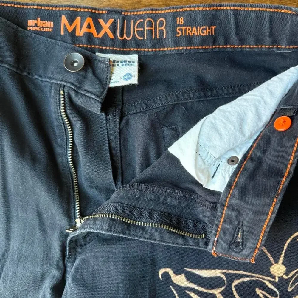 Bleach painted black pants
